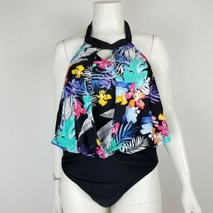 St Johns Bay One Piece Swimsuit Floral Size 16